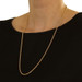 Yellow Gold Diamond Cut Rope Chain Necklace 26" - 10k