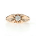 Yellow Gold Diamond Vintage Men's Ring - 10k Mine .38ct Solitaire