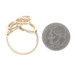 Yellow Gold Intertwined Circles Statement Ring - 14k