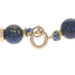 Yellow Gold Lapis Lazuli Cultured Pearls Necklace 27" - 14k