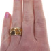 Yellow Gold Resin Eternity Band - 14k Ring SZ 6 3/4