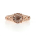 Rose Gold Morganite Diamond Ring - 14k Round 2.58ctw