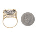 Yellow Gold Ancient Coin Reproduction Statement Ring - 10k Currency