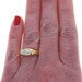 Yellow Gold Diamond Solitaire Band - 18k Oval .90ct Engagement Ring