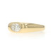 Yellow Gold Diamond Solitaire Band - 18k Oval .90ct Engagement Ring