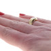 Yellow Gold Diamond Solitaire Band - 18k Oval .90ct Engagement Ring