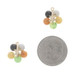 Yellow Gold Jadeite Onyx Cluster Drop Earring Enhancers -14k Flower Stud Jackets