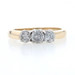 Yellow Gold Diamond Three-Stone Engagement Ring - 14k Round Brilliant 1.00ctw