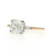 Yellow Gold Diamond Engagement Ring - 14k Square Cushion 2.68ctw GIA