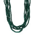 Tiffany & Co. 8 Strand Twist Malachite Necklace 16 3/4" - Sterling 925 Beaded
