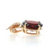 Yellow Gold Garnet Solitaire Pendant - 14k Oval 5.10ct