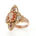 Yellow Gold Shell Ruby Vintage Ring - 14k Carved Cameo .20ctw