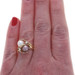 Maui Divers Pearl Diamond Ring - Yellow Gold 14k Two-Stone Bypass