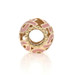 Yellow Gold Breast Cancer Awareness Charm - 14k Pink Enamel Hope Bead