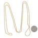 Yellow Gold Diamond Cut Rope Chain Necklace 30" - 14k