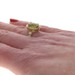 Yellow Gold Peridot Diamond Ring - 14k Oval Checkerboard 3.54ctw SZ 8
