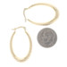 Yellow Gold Tapered Hoop Earrings - 14k Pierced