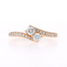 Ever Us Diamond Two-Stone Bypass Engagement Ring - Yellow Gold 14k Round .50ctw