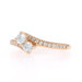 Ever Us Diamond Two-Stone Bypass Engagement Ring - Yellow Gold 14k Round .50ctw