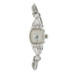 Stainless Steel Diamond Vintage Ladies Watch - 14k Single Cut .40ctw