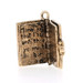 Yellow Gold Holy Bible Charm - 14k Faith Opens