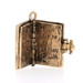 Yellow Gold Holy Bible Charm - 14k Faith Opens