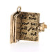 Yellow Gold Holy Bible Charm - 14k Faith Opens