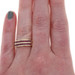 Yellow Gold Ruby Band - 14k Square & Round 1.40ctw Stripes Channel Set Stones