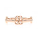 Rose Gold Love Link Bangle Bracelet 8 1/4" - 14k