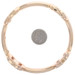 Rose Gold Love Link Bangle Bracelet 8 1/4" - 14k