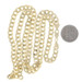 Yellow Gold Curb Chain Unisex Necklace 22" - 10k