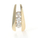 Yellow Gold Diamond Graduated Three-Stone Journey Pendant - 14k Rd .50ctw