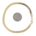 Yellow Gold Herringbone Chain Bracelet 7" - 14k