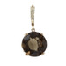 Yellow Gold Smoky Quartz Solitaire Enhancer Pendant - 14k Round 21.50ct