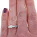 White Gold Diamond Three-Stone Engagement Ring - 14k Princess 1.50ctw