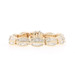 Yellow Gold Diamond Link Bracelet 7" - 14k Baguette 8.00ctw
