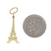Yellow Gold Eiffel Tower Charm - 18k Paris, France Travel Gift