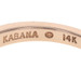 Kabana Diamond Mother of Pearl Band - Rose Gold 14k Round Ring SZ 6 3/4