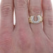 Yellow Gold Diamond Horseshoe Men's Ring - 10k Rd.22ctw Equestrian Good Luck