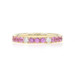 Yellow Gold Sapphire Diamond Band - 14k Round 1.64ctw Wedding Ring