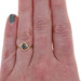 Yellow Gold Sapphire Diamond Bypass Ring - 14k Round .32ctw