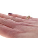 Yellow Gold Sapphire Diamond Ring - 14k Oval .37ctw