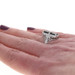 Ostby & Barton Onyx Diamond Art Deco Ring - White Gold 14k Vintage