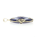 Yellow Gold Lapis Lazuli Butterfly Pendant - 14k Donut/Pi/Disc Chinese Character