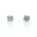 White Gold Diamond Stud Earrings - 14k Round Brilliant .50ctw Pierced Screw-Ons