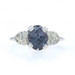White Gold Spinel Diamond Ring - 10k Oval 2.75ctw