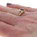 Yellow Gold Amethyst Diamond Bypass Ring - 10k Oval .40ctw