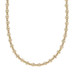 Yellow Gold Beaded Necklace 17" - 14k