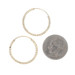 Yellow Gold Leaf Hoop Earrings - 14k Pierced