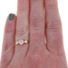 Yellow Gold Pink Cubic Zirconia Heart Solitaire Ring - 10k 1.20ct Love SZ 6 1/2